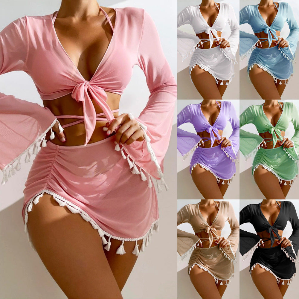 4pcs Bikini Swimsuit Set