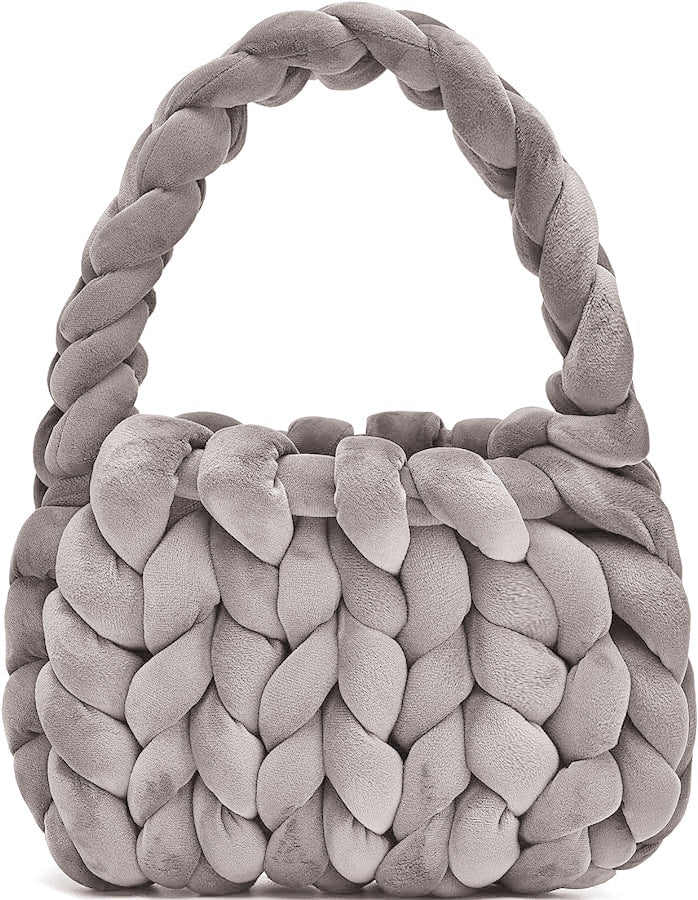 Hand Woven Crystal Velvet Bag