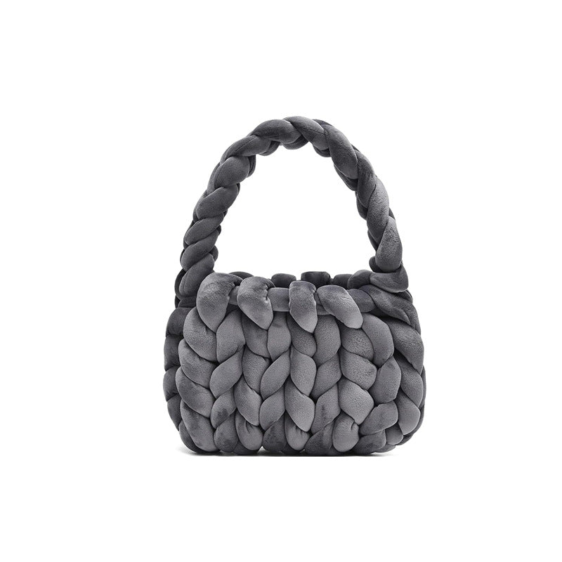 Hand Woven Crystal Velvet Bag