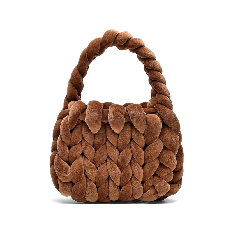 Hand Woven Crystal Velvet Bag