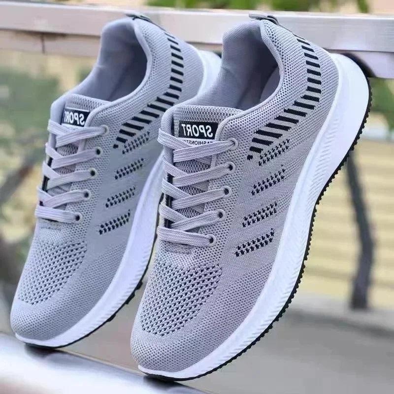 2025 New Men's Shoes, Casual Slippers, Fashionable Sports Shoes, Breathable Running Shoes, Outdoor Walking Training Tennis Shoes