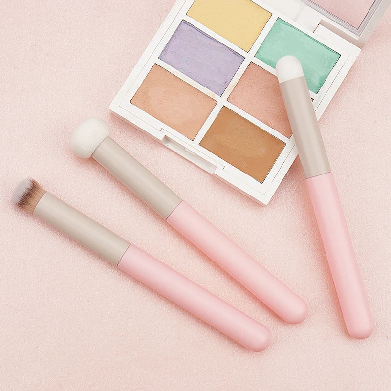 Soft Makeup Brushes Sponge Concealer Brush Lipstick Lip Powder Puff Wet Dry Use Foundation Contour Cosmetic Tools