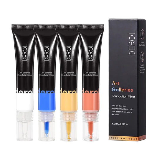 4 Colors Correction Makeup Base Color Adjustment White Blue Yellow Orange Base Blender Makeup Custom Shadow Blend Pigment Beauty