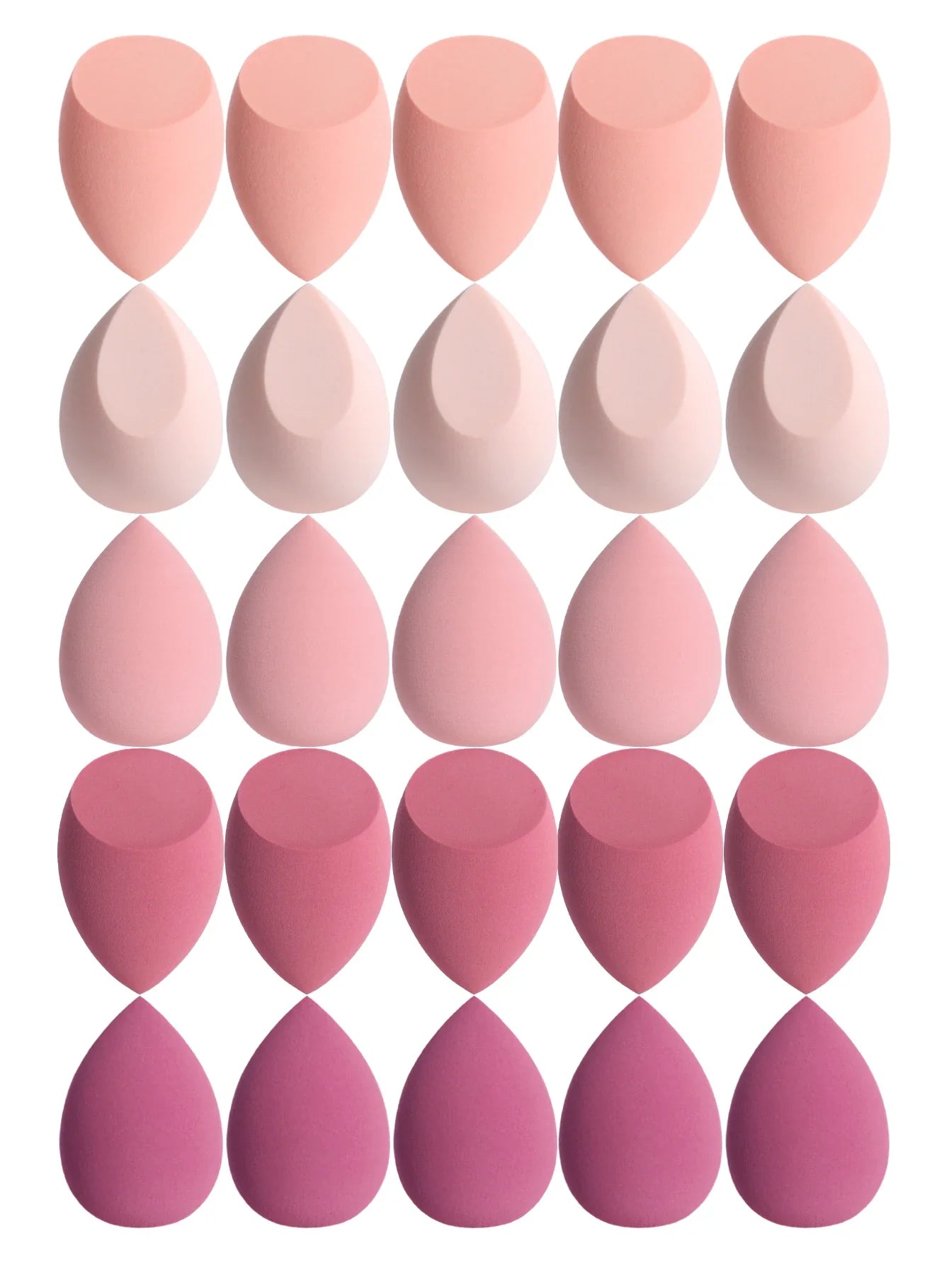 25 Beauty Eggs (Makeup Sponges), Foundation Make-Up Mixed Beauty Sponges, Liquid, Cream and Powder Flawless, Multi-Color Makeup