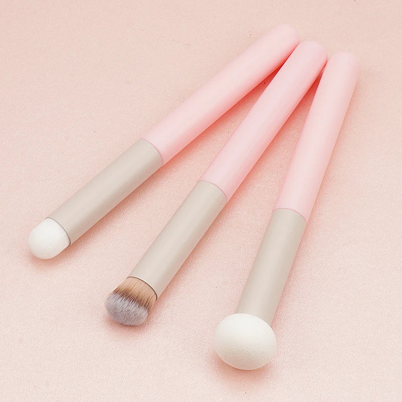 Soft Makeup Brushes Sponge Concealer Brush Lipstick Lip Powder Puff Wet Dry Use Foundation Contour Cosmetic Tools