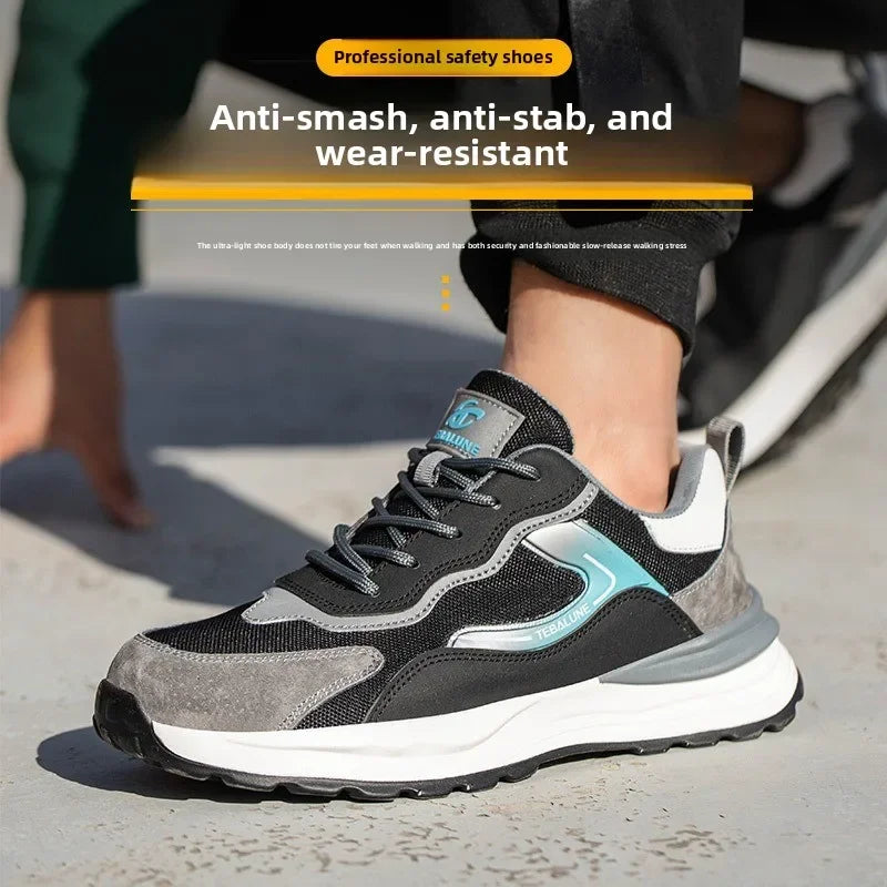 Breathable labor protection shoes, safety shoes, odor proof protective shoes, insulated shoes, construction site work shoes